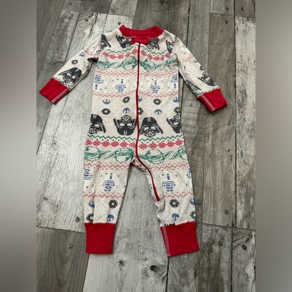 Hanna Andersson Star Wars Fair Isle Sleeper 75 US 12-18 months Pajamas - Picture 1 of 5